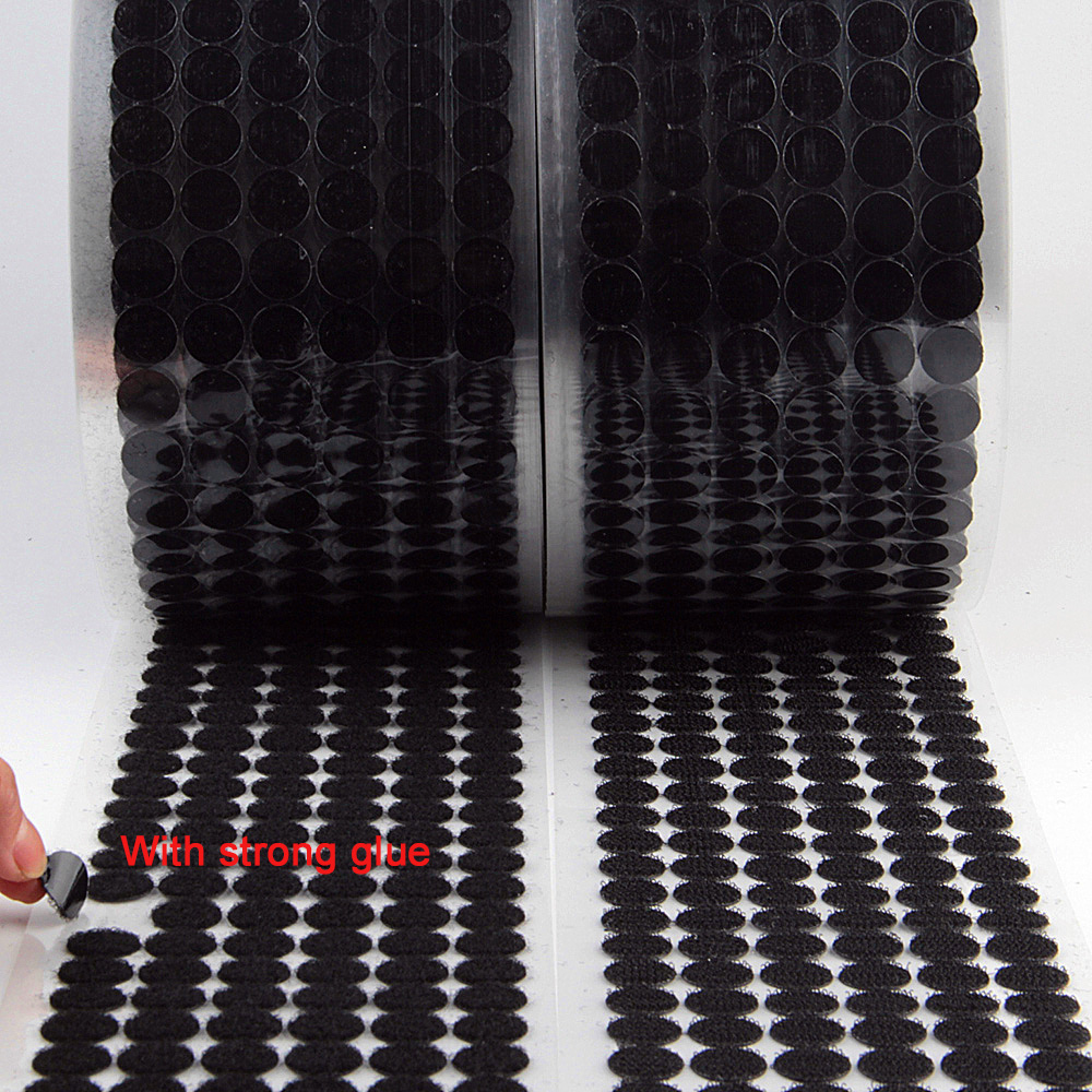 99pairs 10/15/20mm Transparent Sticky Dots Self Adhesive Hook and Loop Fastener Tape Strong Glue Baby Round Coin Tape Sticker