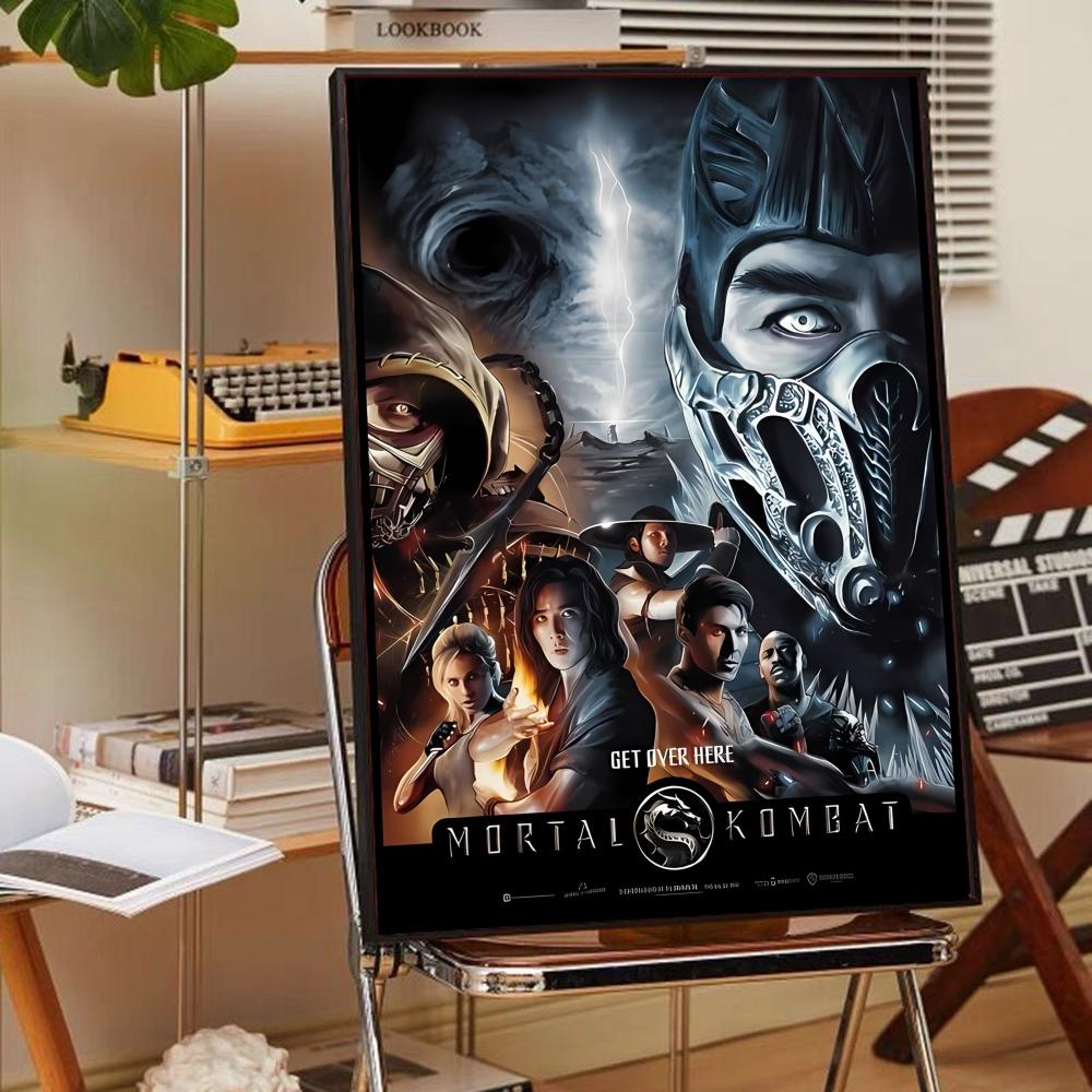 Mortal Kombat Game Classic Movie Posters Whitepaper Sticker DIY Room Bar Cafe Aesthetic Art Wall Painting