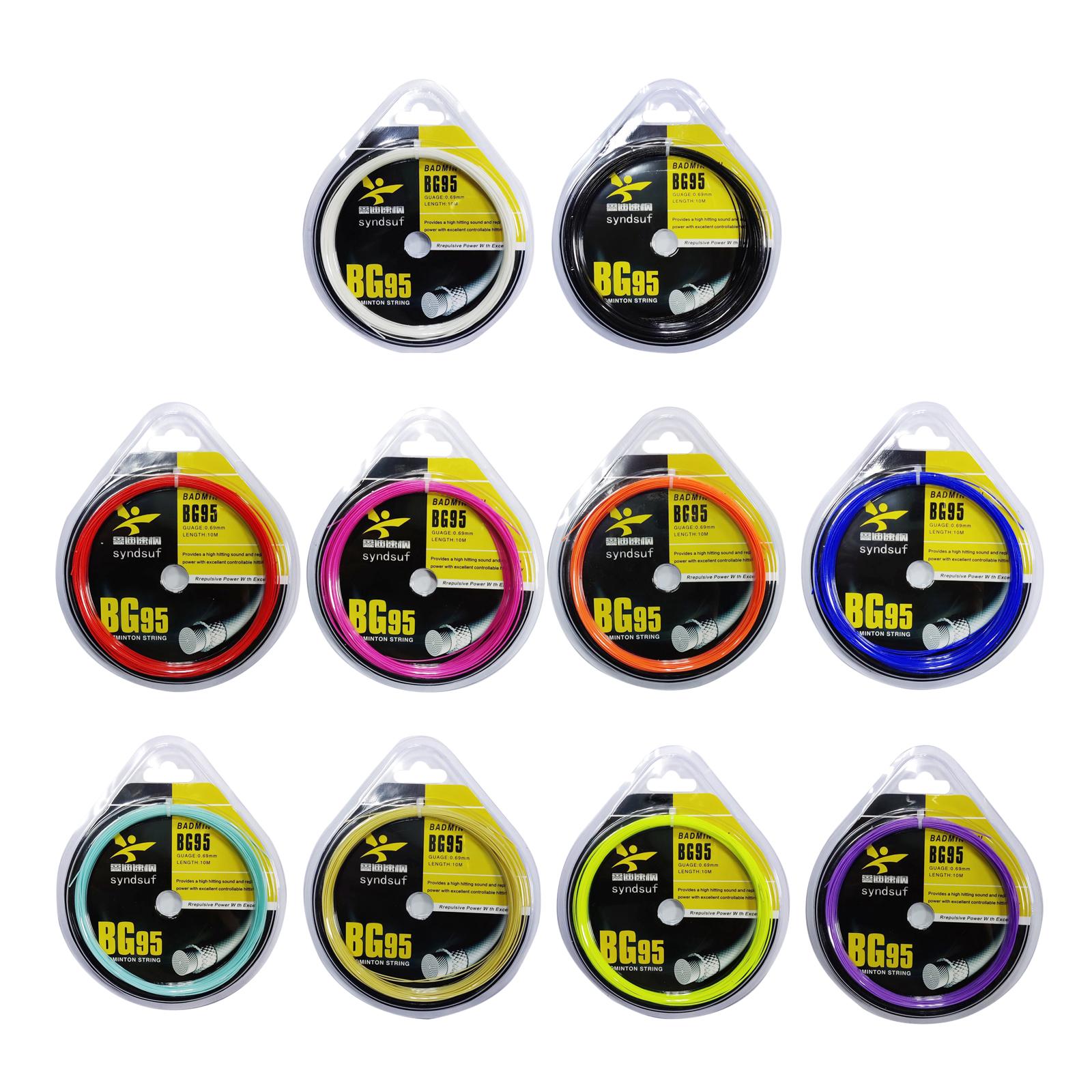 Badminton String, Length 10M Badminton Tennis String Nylon High Elastic Racquet