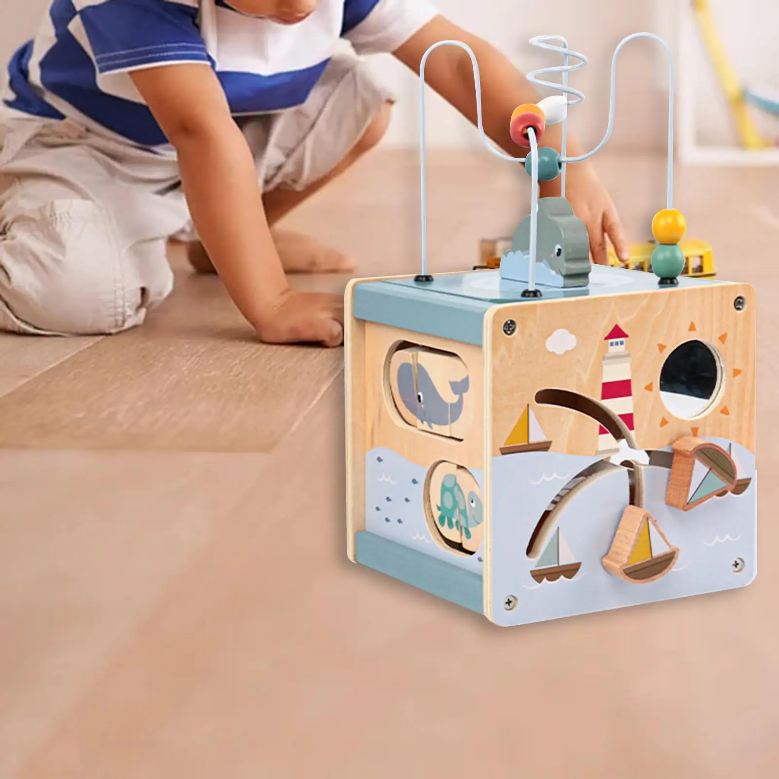 Bead Maze Toy Colour Sort Activity Boards Developmental Toys Bead Maze for Birthday