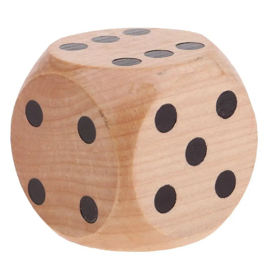 Large Wooden Dice Outdoor Toys Children Teaching Project 5cm