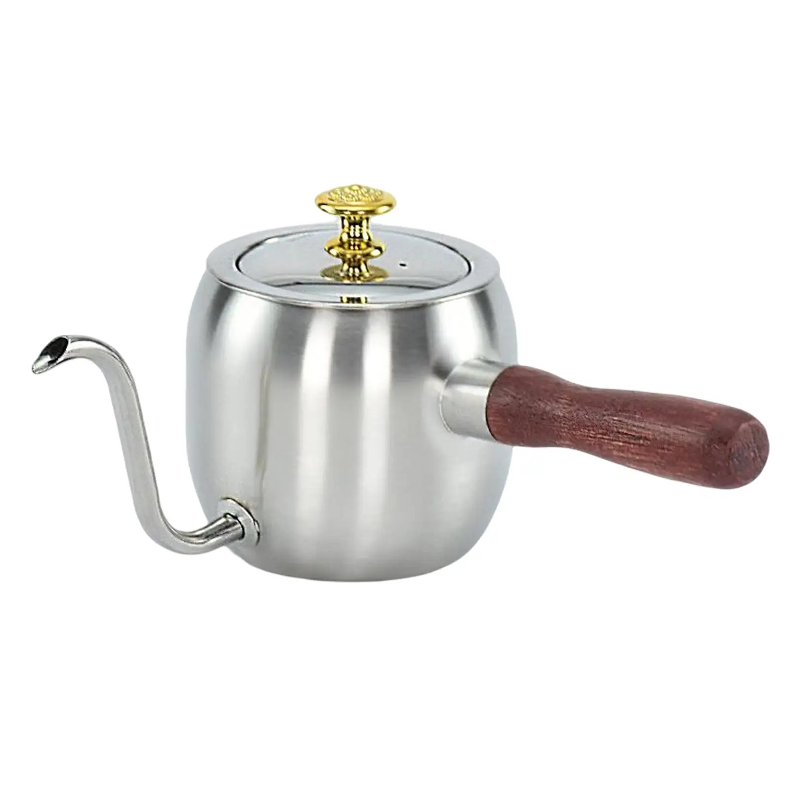 Stainless Steel Coffee Maker Kettle Multi Purpose Long Narrow Spout Durable Coffee Kettle Drip Kettle Coffee Pot for Daily Use