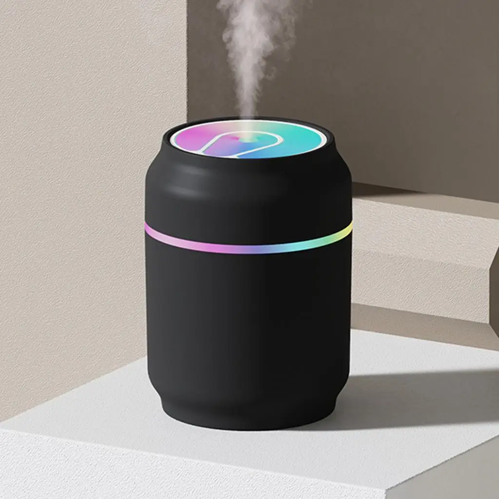 200ml   Essential  - Portable Mini USB  Mist  Humidifier with Colorful Night Light,Auto Shut-Off