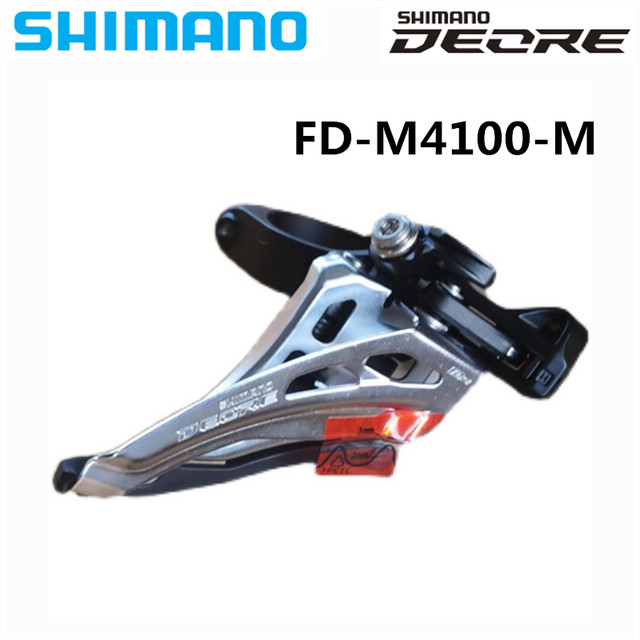 SHIMANO DEORE FD-M4100-M Mountain Bike Front Derailleur 2x10-speed Side  Swing Clamp Band Mount 34.9mm EIEIO Bicycle Parts