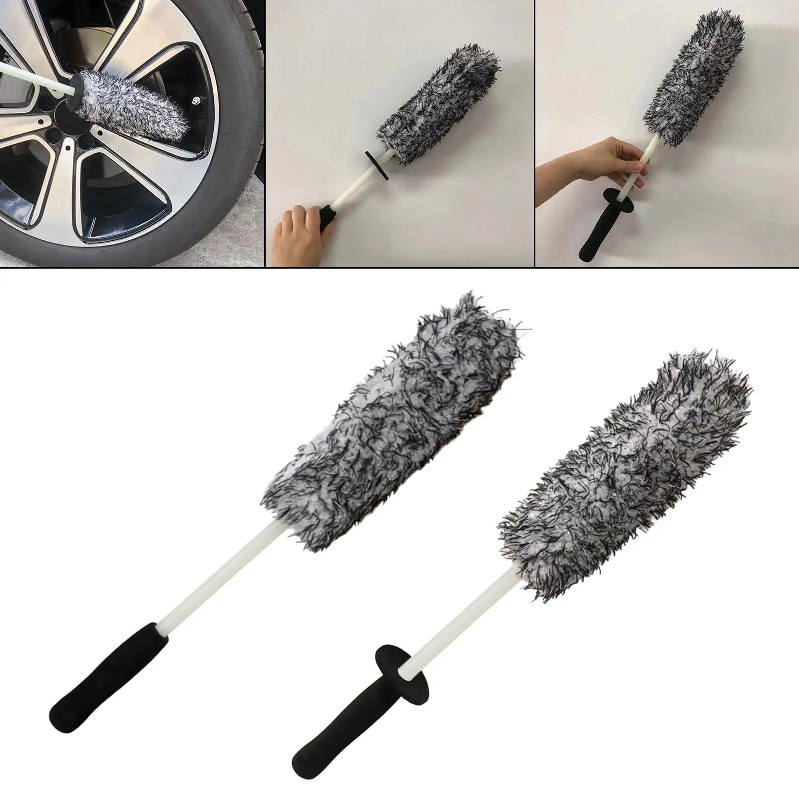 Sukisuki Practical Car Rim Wheel Tire Cleaning Brush Auto Motorcycle Washing Cleaner Tool 