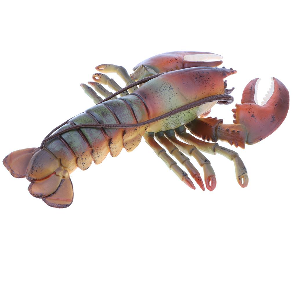  Cyan Lobster Action Figure, Plastic  Animal Model Figurine  Gift