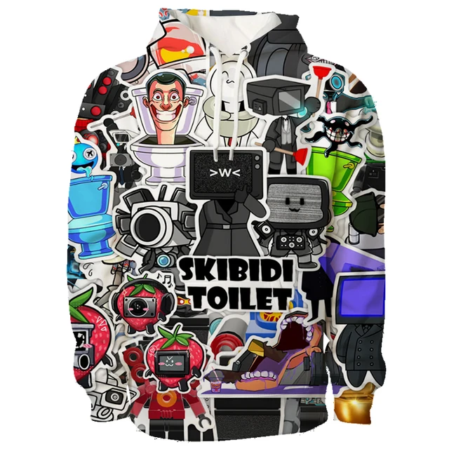 Compra online de Moda feminina/masculina jogo skibidi banheiro traje dos  desenhos animados impresso casual hoodies esporte ao ar livre cosplay  pullovers