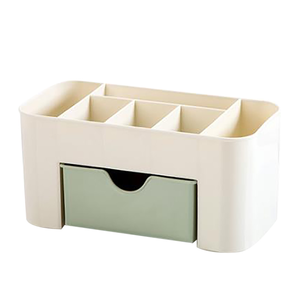 Title 2, Plastic desktop cosmetic box with small drawer ...