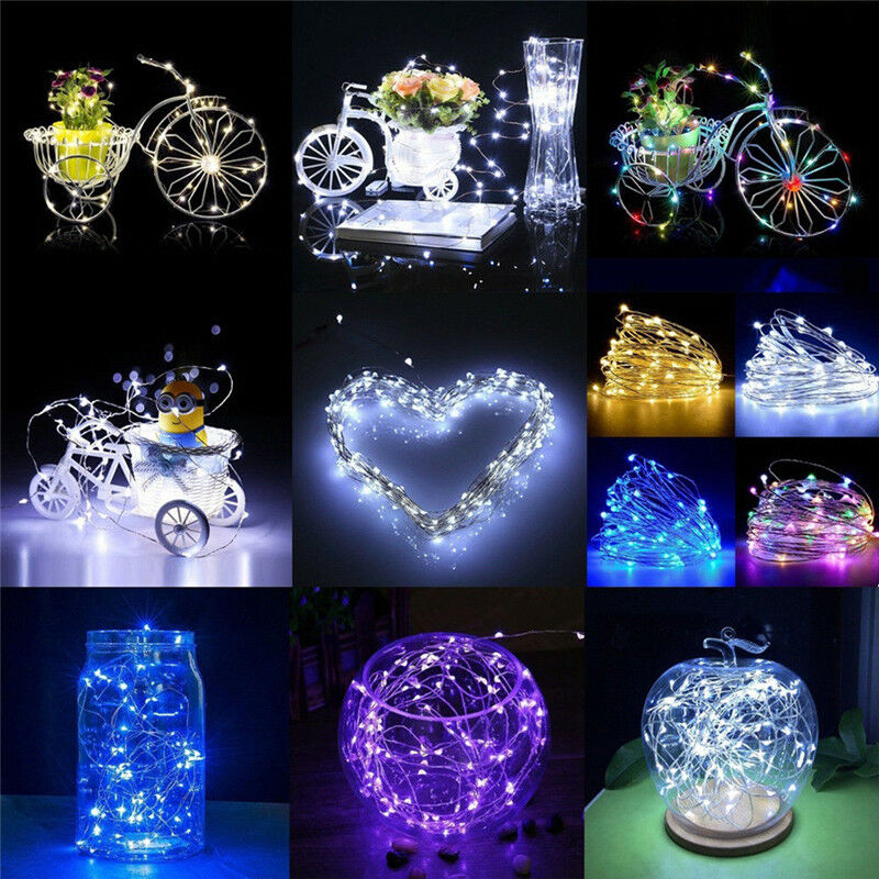 String Lights 1-20M Waterproof Wire Garland Fairy Lights Birthday Wedding Valentine Christmas Decor Holiday Outdoor Garden Party