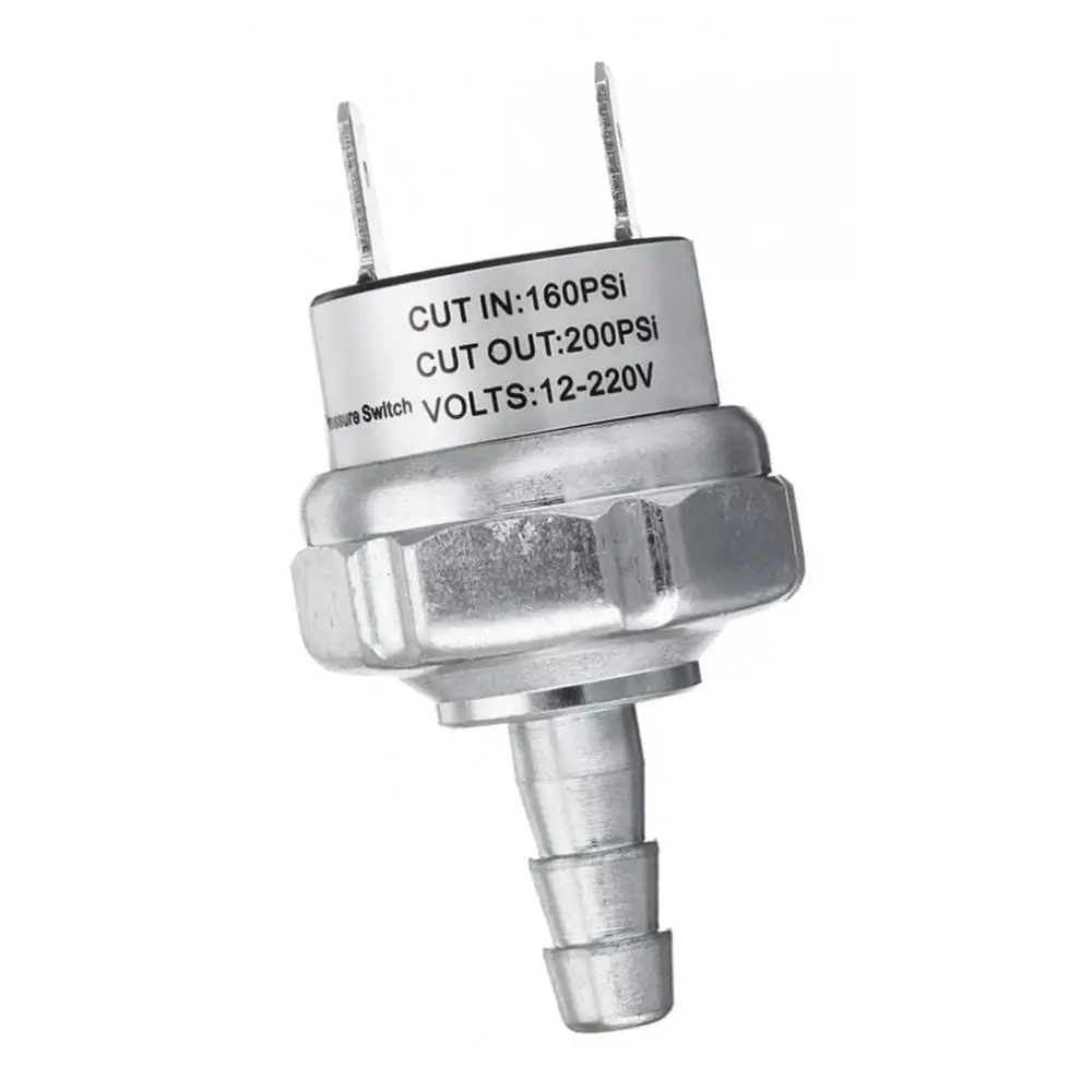 Air Compressor Pressure Switch D55168 N003990 160 PSI Cut On/200 PSI Cut Off