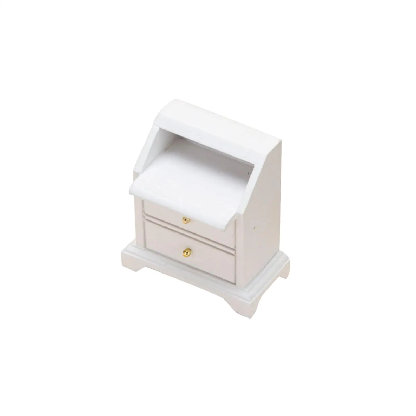 1/12 Scale Dollhouse NightStand Storage Model for Bedroom Durable