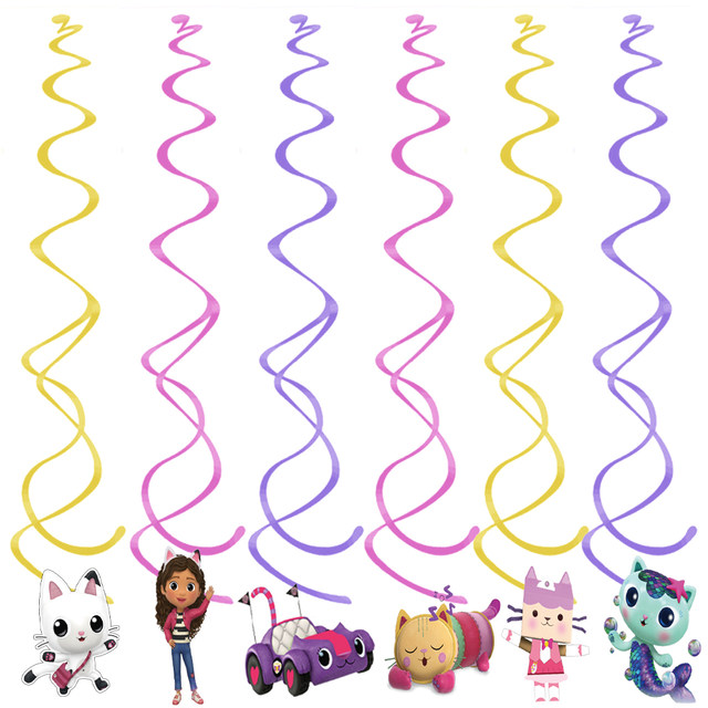 10/20pcs Gabby Dollhouse Cats tema palloncini in lattice decorazioni per  feste di compleanno per bambini Baby Shower Balloon Boy Girl Toys forniture