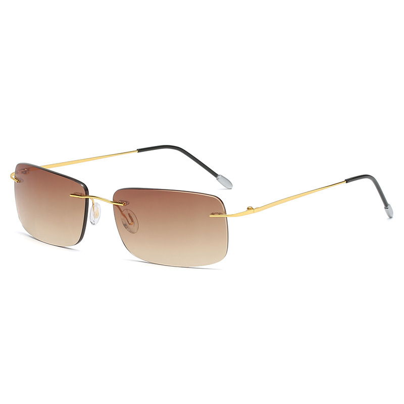 Lesebrille für Herren, Anti-Blau-Brille, 2023, rahmenlose Sonnenbrille, Presbyopie-Brille mit doppeltem Verwendungszweck +1,0 bis +4,0 Bifokale Brille – Detail 4