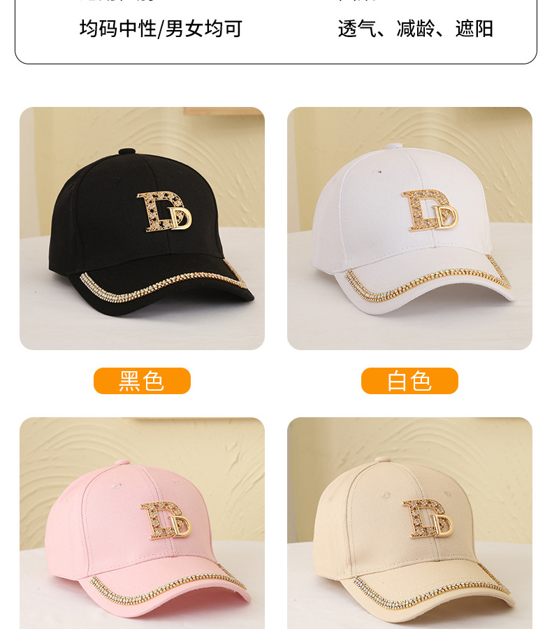 Title 4, New Women Hat Double D Decoration Shiny Basebal...