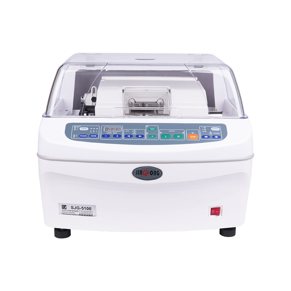 SJG-5100 Auto Lens Edger Grinder Cutter Glass Polishing Machine Beveling for CR and Glasses Optical Shop Optometry Instrument