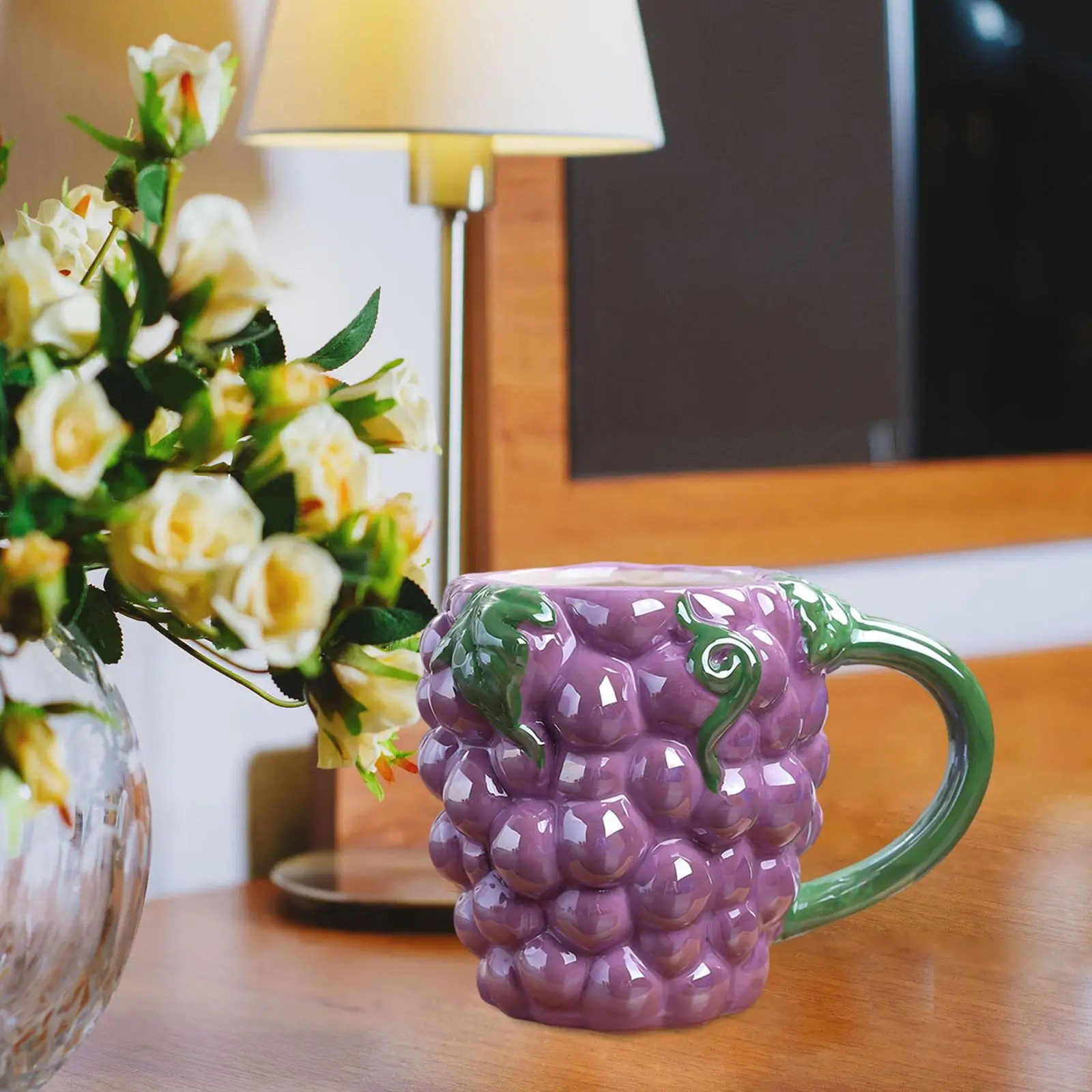 Cute Ceramic Coffee Mug Tea Juice Water Cup for Housewarming Holidays Party