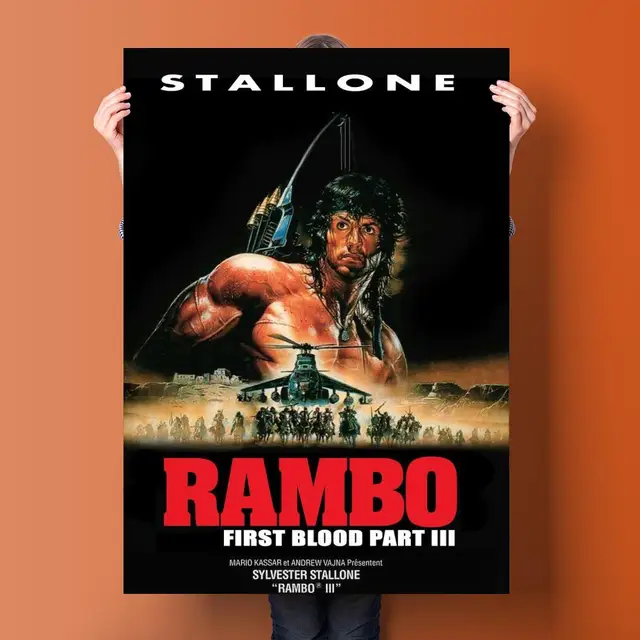 Quadro Pôster Filme Rambo M3 60x90 em Promoção na Americanas