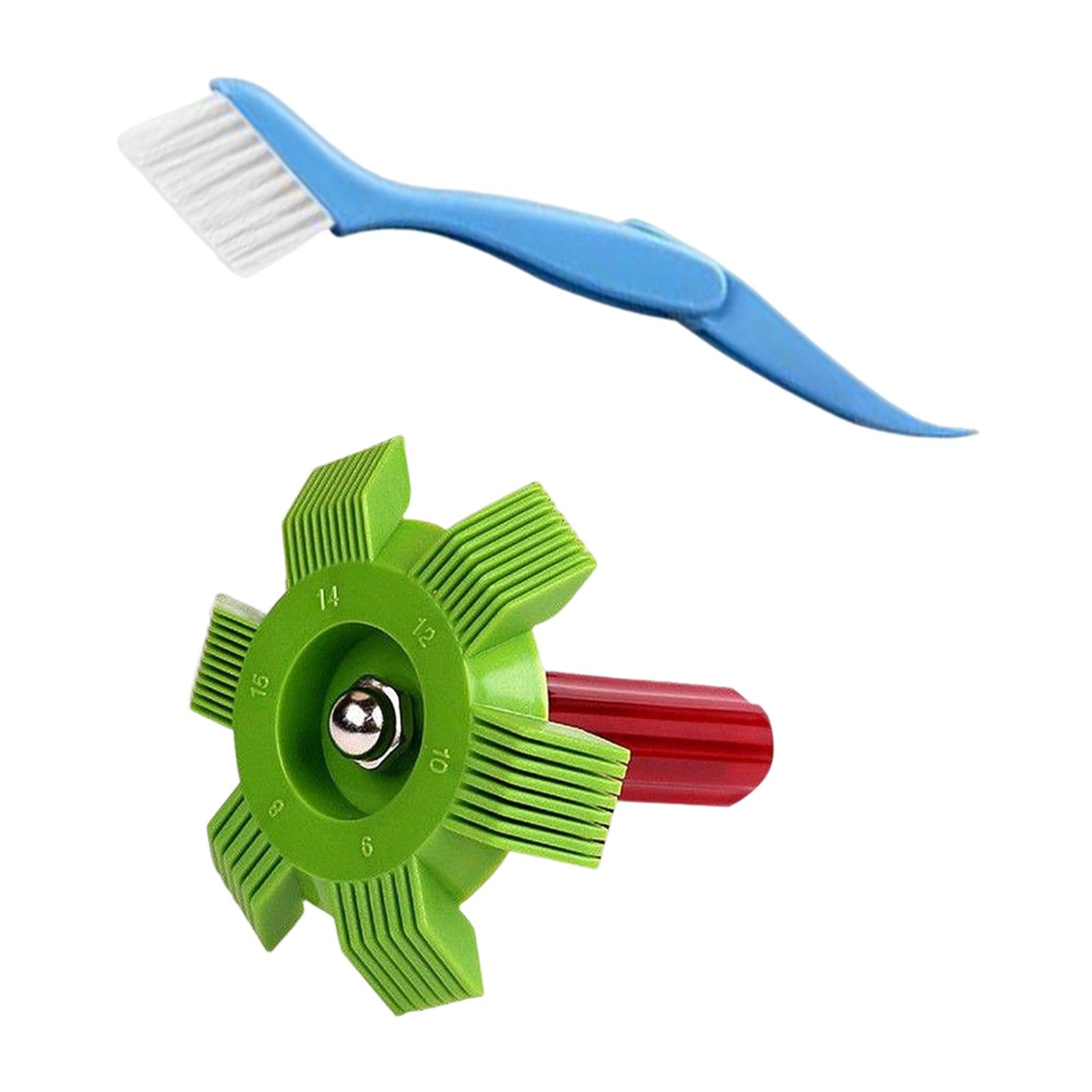 Folding Cleaning Brush Repair Tool Whisk Brush Air Conditioner Condenser Comb Straightener for Kitchen Evaporator