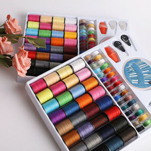 1box Portable Sewing Kit, Modern Polyester Kit For Sewing