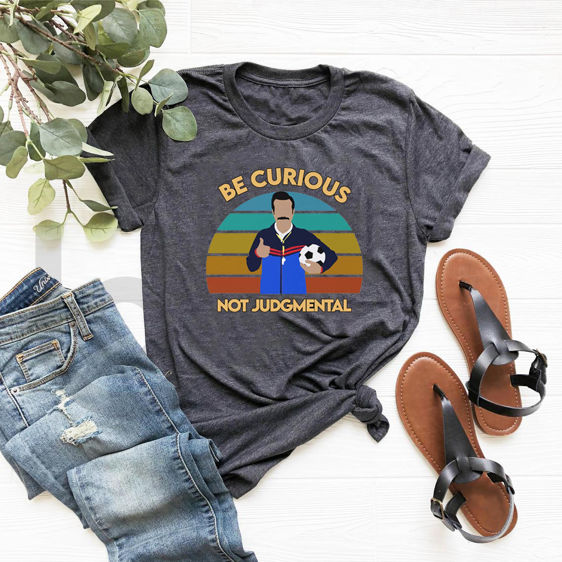 Sei Neugierig, Nicht Schüttelndurteilend T-Shirts Roy Kent Fußball-T-Shirt Lustiges Zitat T-Shirt Unisex Kurzarm Grafik-T-Shirts Fußball-Fan Geschenk – Detail 9