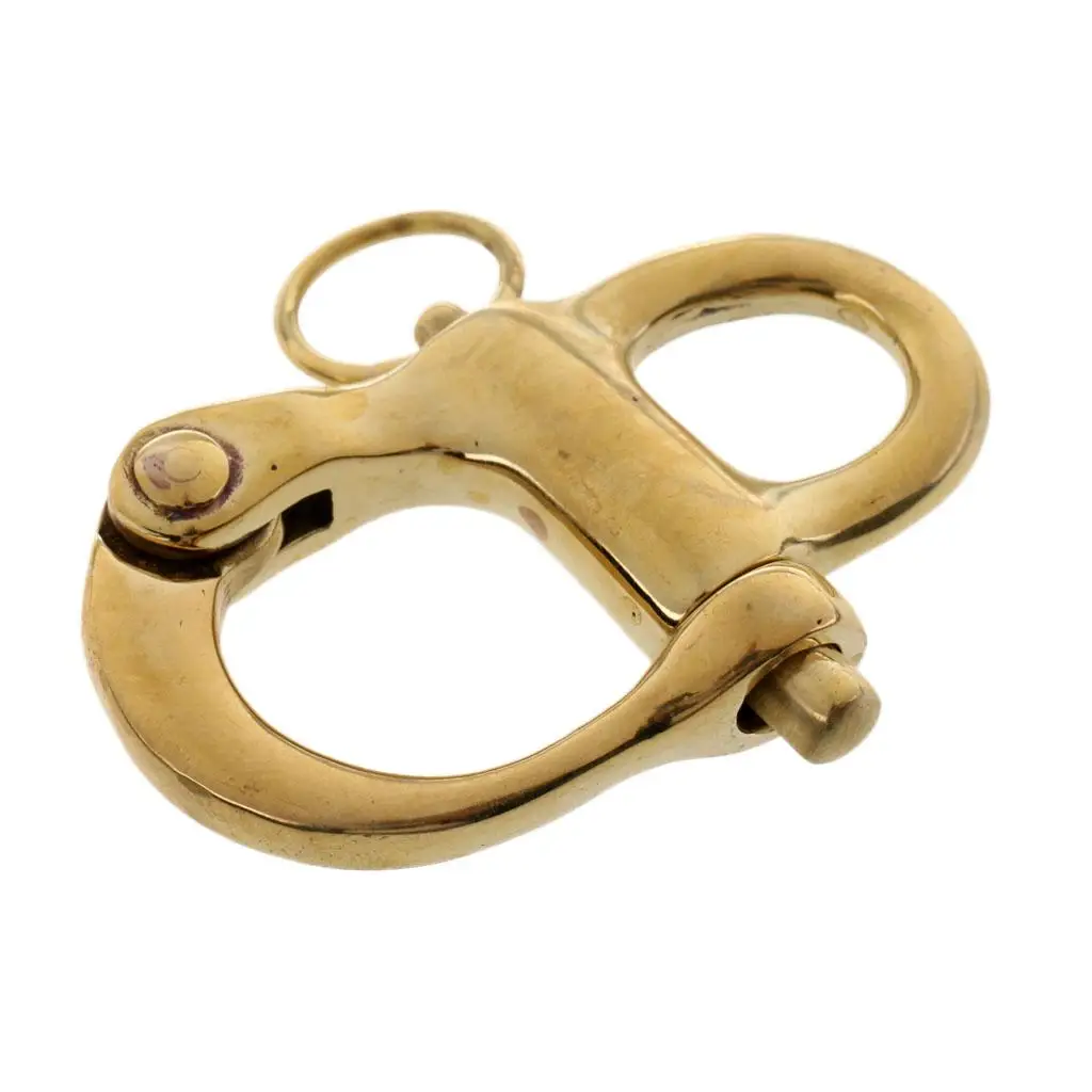 (5cm) 2 `` Fixed Eye Carabiner Made of Pure Copper Bail Sail Material