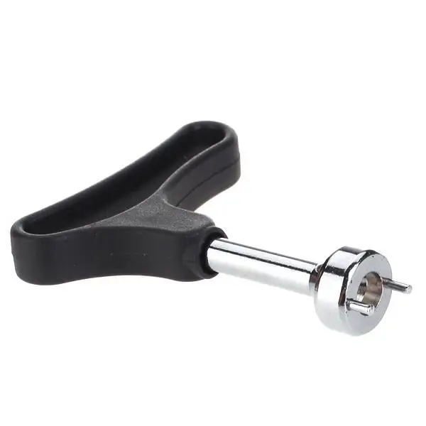 Gearless Type Black Plastic Grip Golf Shoes Spike Wrench With Long Peg