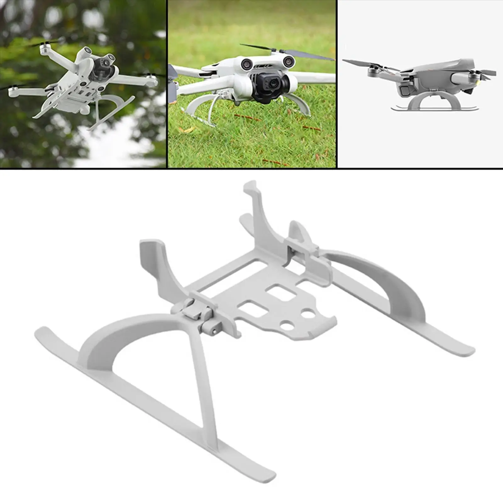 Foldable Landing Gear Leg Extensions Support Leg Extender Protector Sled Protection for DJI Mini 3 Pro Drone