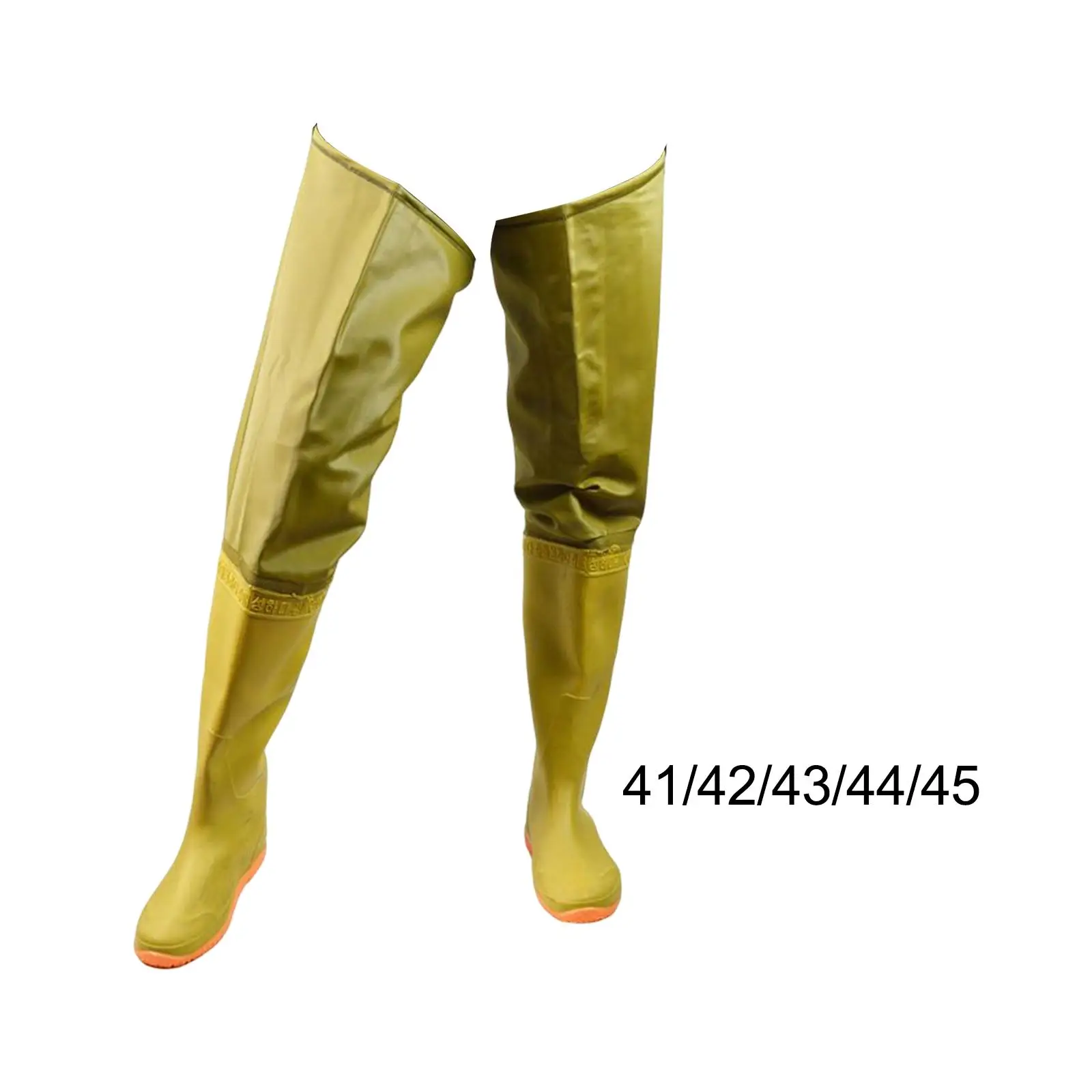 Hip Waders Wading Trousers Hip Boots with Cleated Outsole Men Women Non Slip