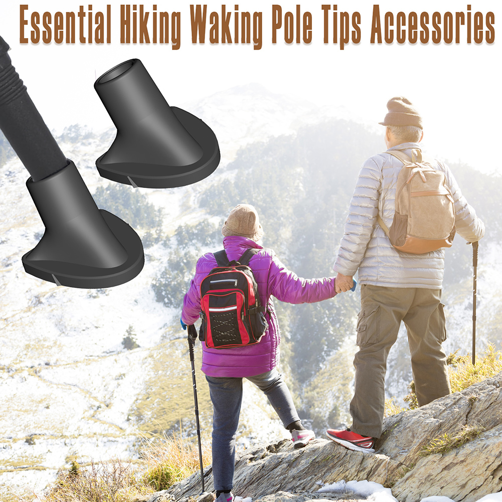 4 stücke Trekkings Pole ersetzen Matten rutsch feste Trekkings Pole Tips Abdeckung für Wanderstock – Detail 1