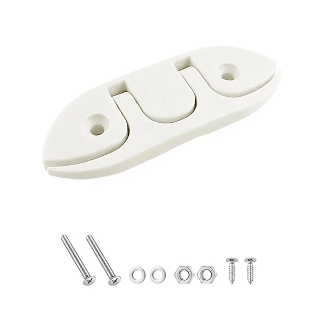 120mm Boat Flip up Folding Pull up Cleat W/Screws Hardware