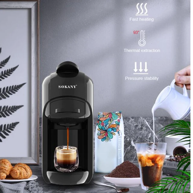 Electric Single Cup Coffee Maker Fast Brewing with Travel Mug Single Serve  Coffee Maker Personal Coffee Maker for Kitchen Bar - AliExpress