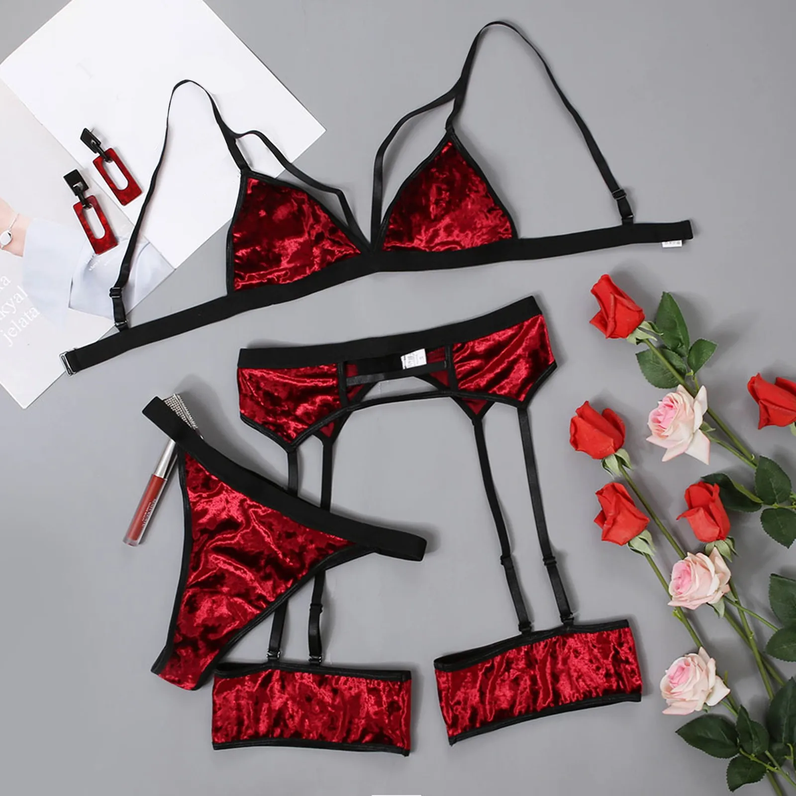 bra and thong set Bra Sets Woman Clothes Embroidery Sexy Ladies Underwear Sexy Hot Lingerie Women's Underwear Set Sensual Erotic Exotic Intimates panty sets