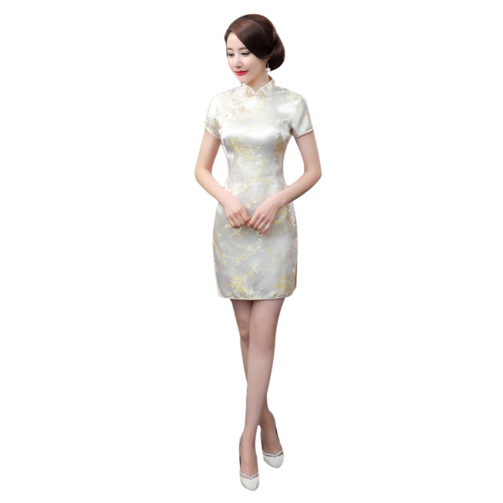 Dragon e Phoenix Qipao, vestido oversize elegante,