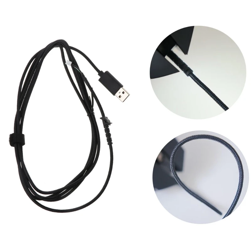 Replacement USB Soft Mouse Cable for Logitech G502 Hero - 2.2M Fast Transmission Line Description Image.This Product Can Be Found With The Tag Names Computer Cables Connecting, Computer Peripherals, Mouse cable, PC Hardware Cables Adapters