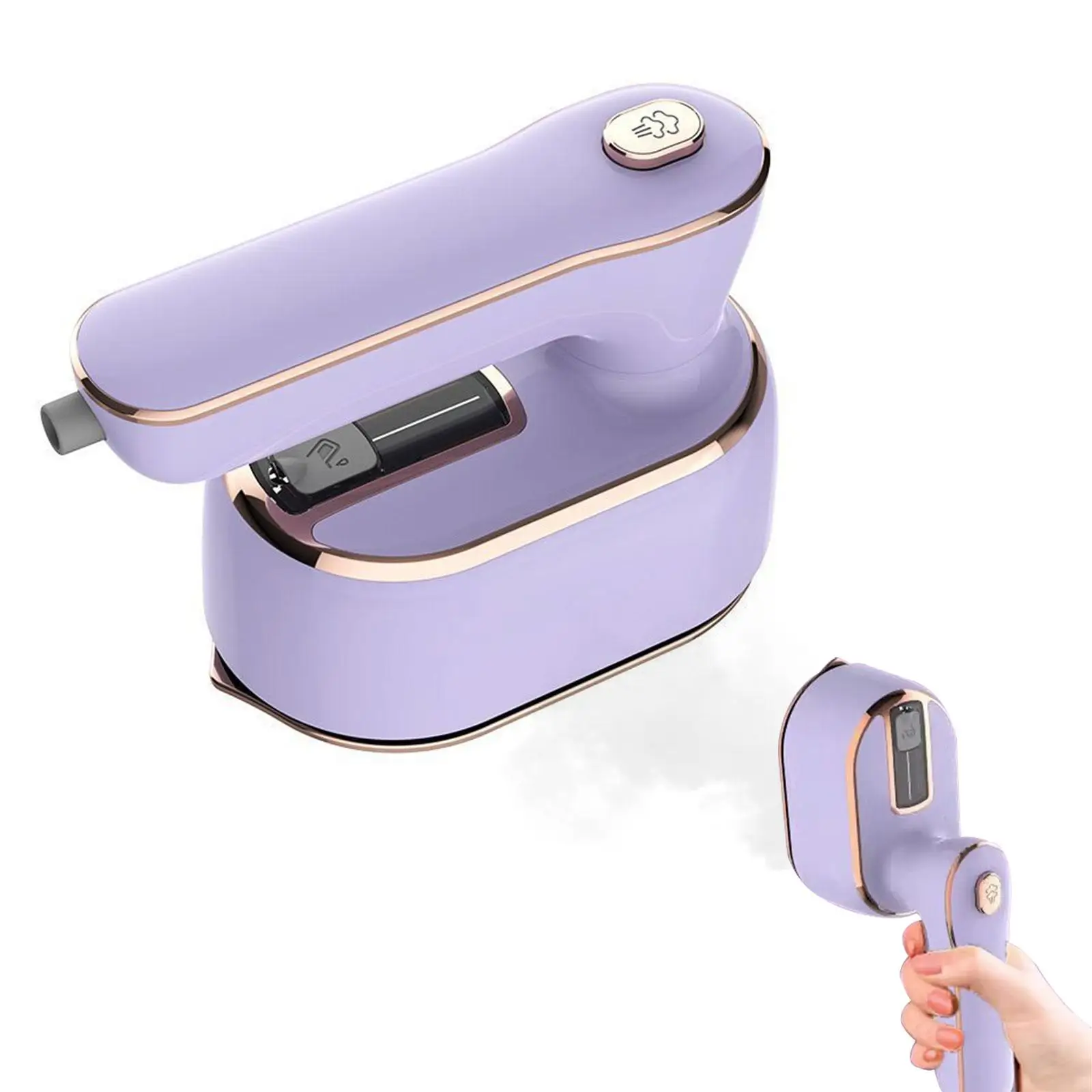 Travel Steamer Iron Portable Mini Steam Iron Folding Clothing Irons Wet and Dry Ironing for College Dorm Hotel Dress