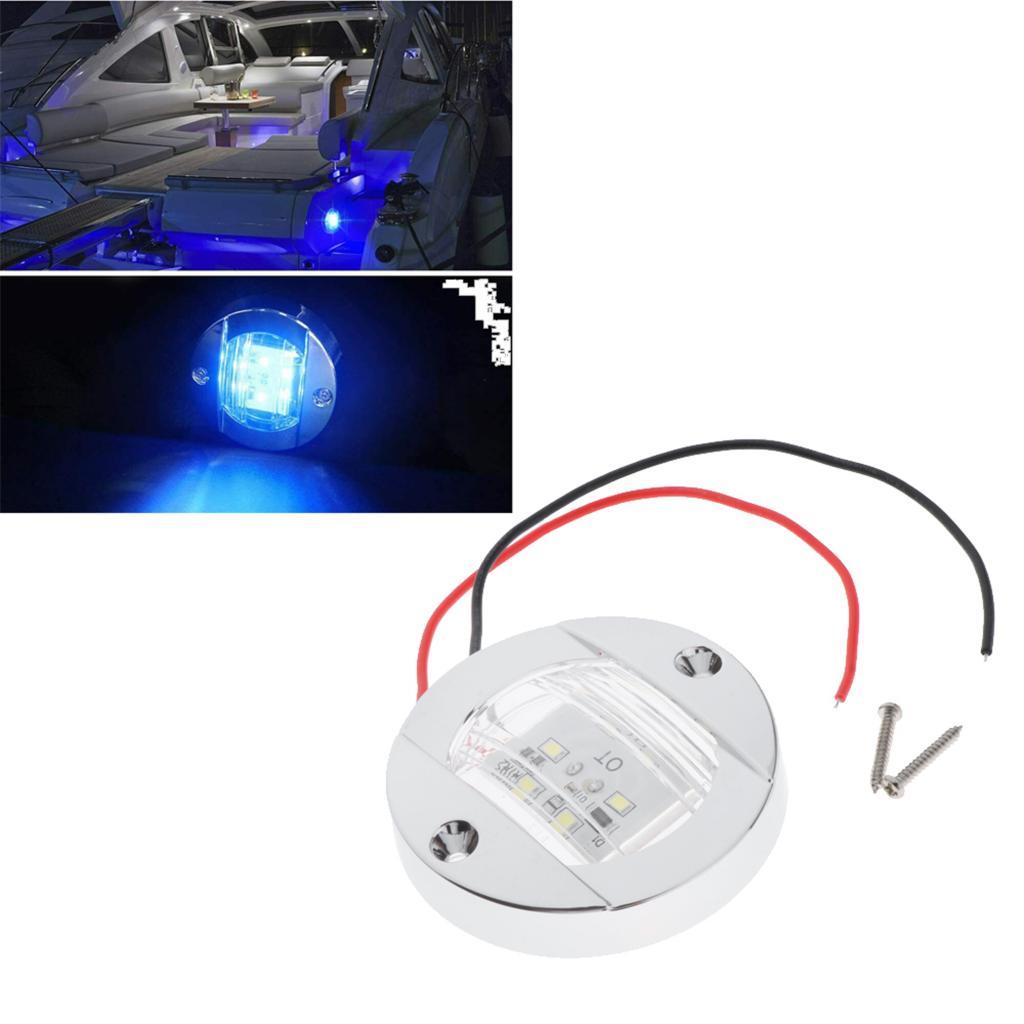 147LM 667  Inch Round Boat Waterproof Transom Mount Light, Clear PC