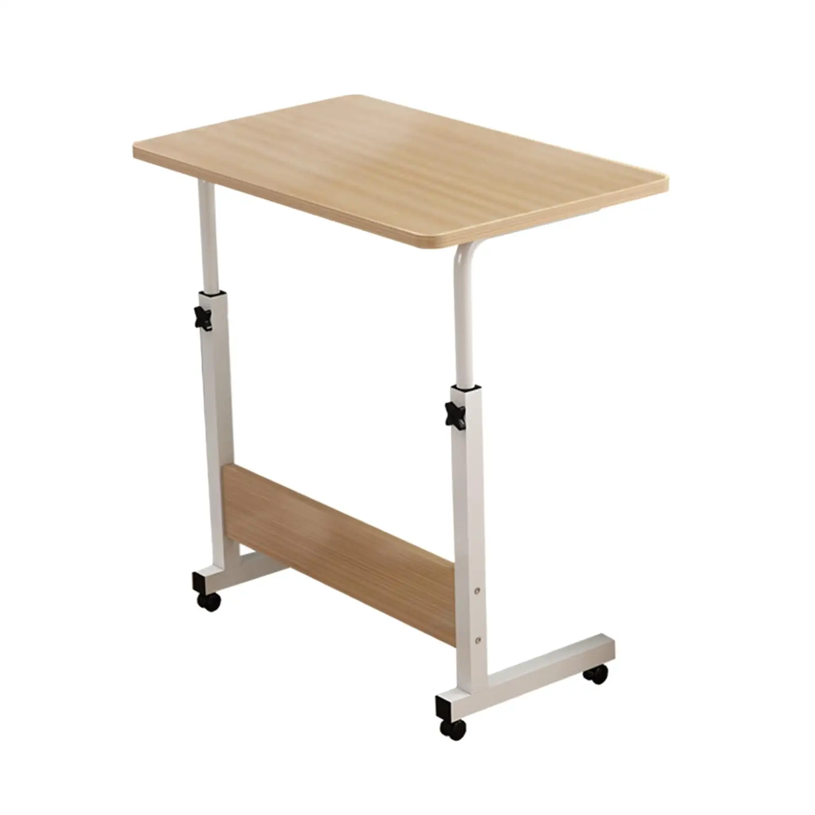 Portable Standing Desk Laptop Desk Small Computer Desk Table Work Desk with Wheels for Living Room Bedside Office Home