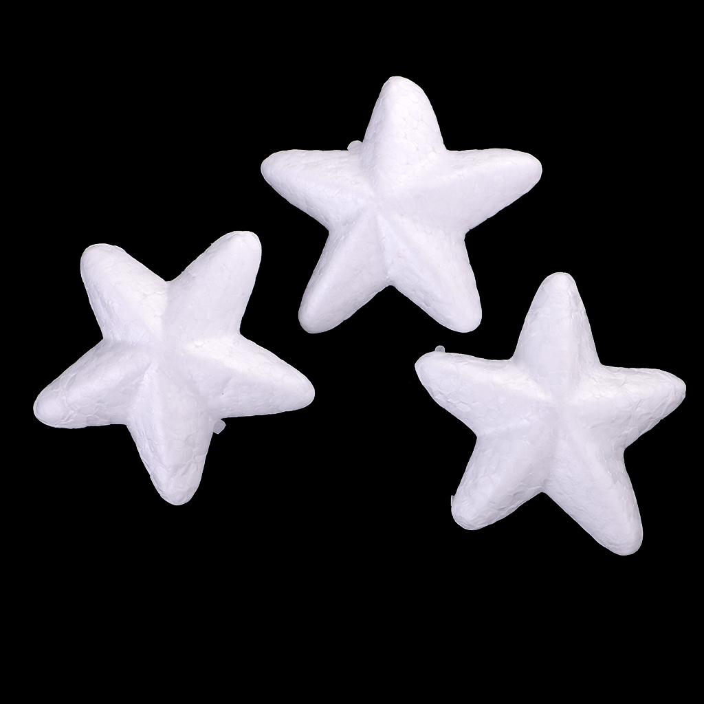 Description Picture 5 of itemHot 20pcs Star Shaped Styrofoam Foam Ornaments for DIY Modelling Craft 65mm Chirstmas Birthday Party Decoration Supplies Acces