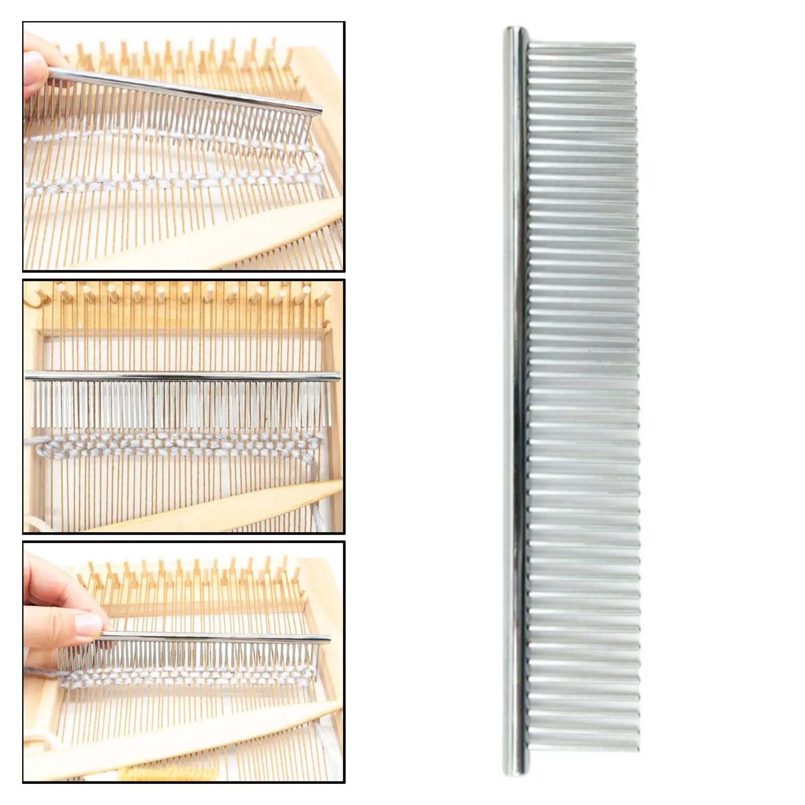 Macrame Fringe Comb Durable Stainless  for Fiber Knotting Art for Brushing Through Cotton Cord for DIY  Hangers Wall Hanging