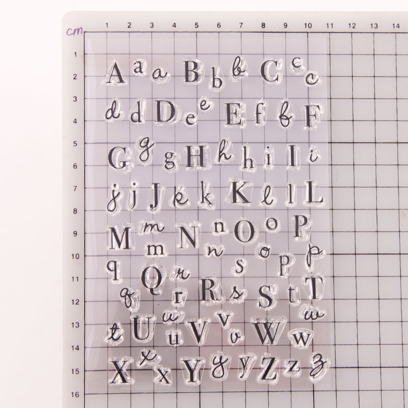 Description Picture 3 of itemLetter Alphabet Transparent Silicone Clear Rubber Stamp Sheet Cling Scrapbooking DIY