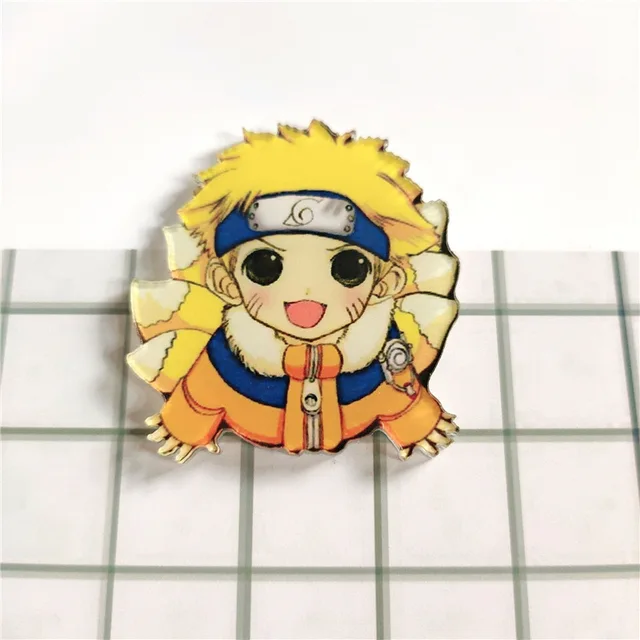 10 Pçs/set 4cm Naruto Desenho Animado Anime Crachá Acrílico Pinos Para  Mochilas E Broches Para Sacos Crachá Vestido Amigo As Crianças Para  Presentes - Figuras De Ação - AliExpress