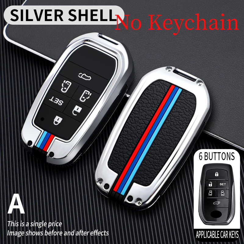 Custodia per chiave auto in lega Gel di silice 5 6 pulsanti per Toyota Alphard Vellfire 30 AH30 2016 ~ 2020 2019 accessori - Sfdf3aea24adc4ad094a6e3e9e559edb4U