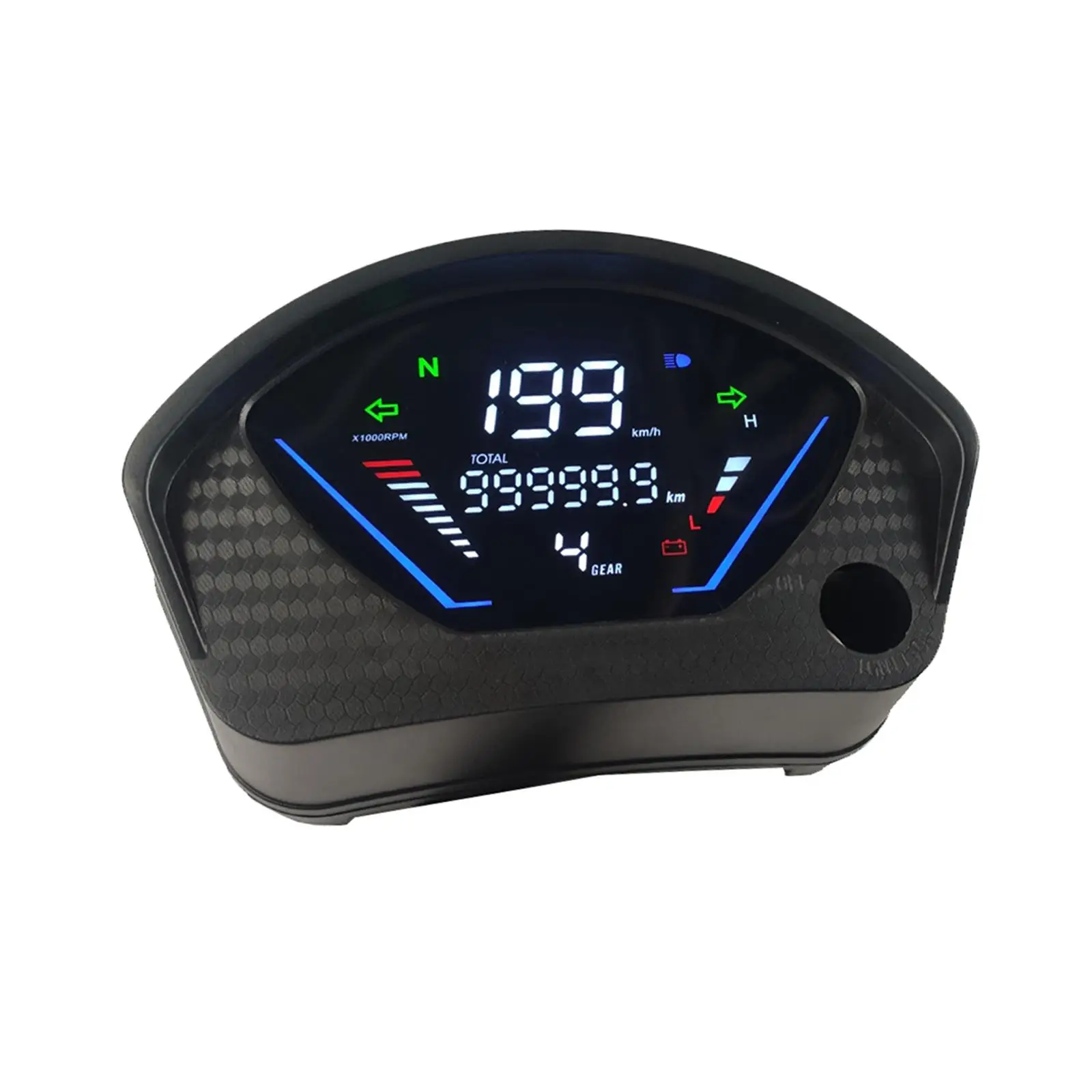 Motorcycle Digital Speedometer Fuel Level Display 199 Kph MPH Meters for Honda CD70 Waterproof Sturdy Replace Parts Stylish
