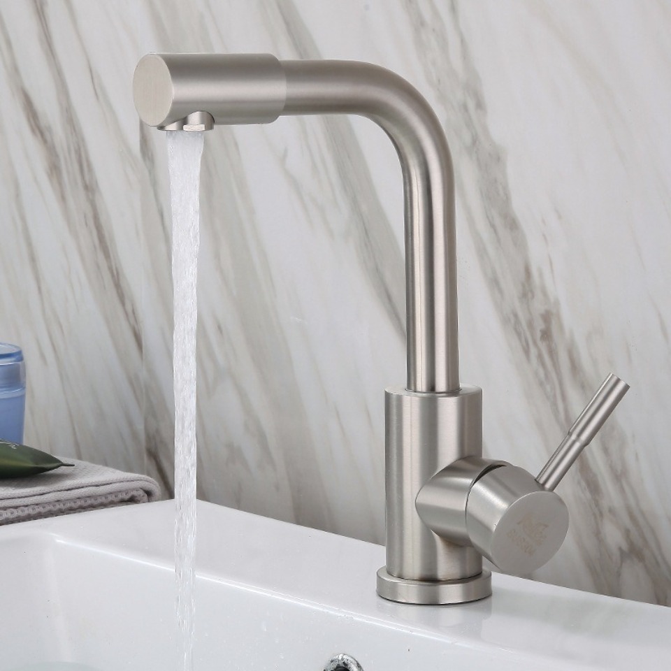 Title 1, Bathroom 304 Stainless Steel Basin Faucet Tap C...