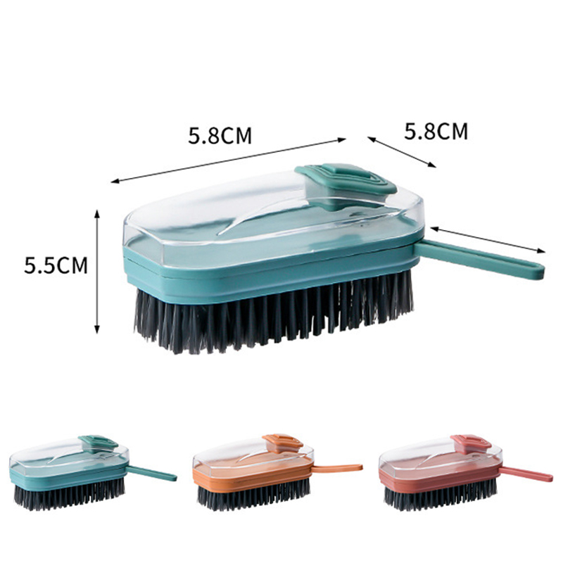 Brosse à Récurer à Poils Doux Avec Poignée - Pour Linge, Comptoirs, Baignoire - Nettoyage Ménager Polyvalent - 4