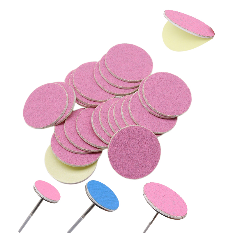 Best of New~Pink Sanding Paper 50 / pcs Pedicure Foot Care Tools 15mm 20mm 25mm 35mm Nail Drill Bit Disk Disc Salon Calluse Replaceable Reviews & Tips