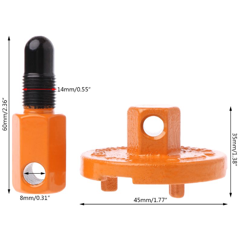 Nombre 2, 1Set Kettensägen-Kupplungs-Entfernungswerkzeug, Universal-Kolbenstopper, Kupplung, Schwungradtrommel