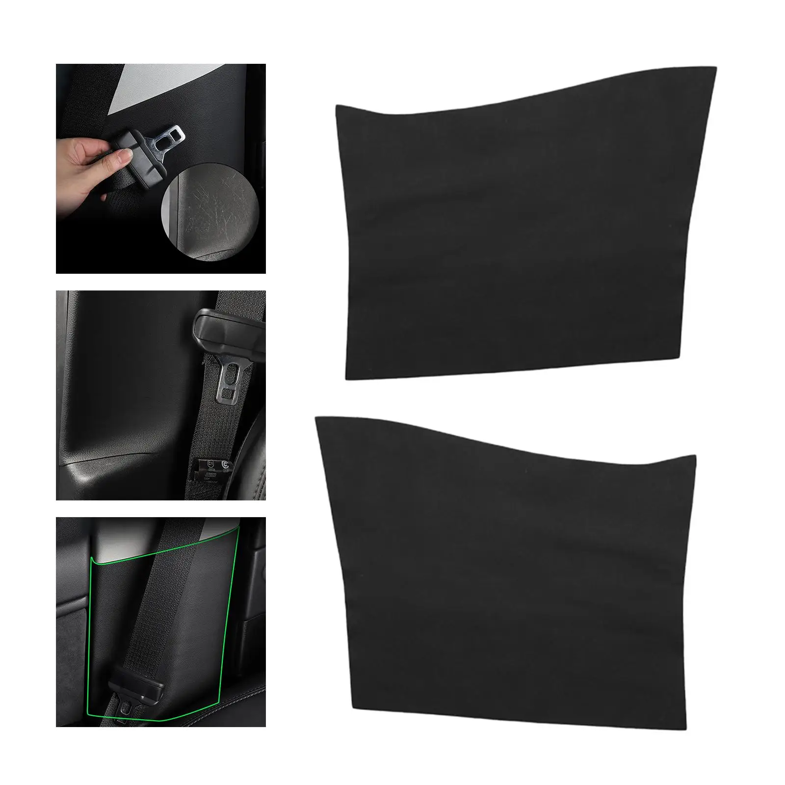 B-Pillar Protector Stickers Invisible Both Sides Adhesive Anti-Kick Pad for Tesla Model 3 Car Left and Right Edge Cover
