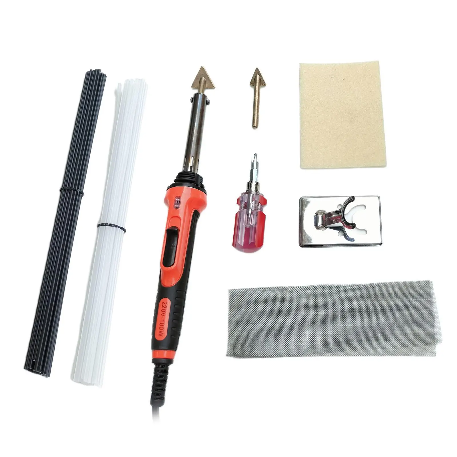 Professional Plastic Welding kit Bumper Repair Kit Rubbing Cloth 100W for Canoe