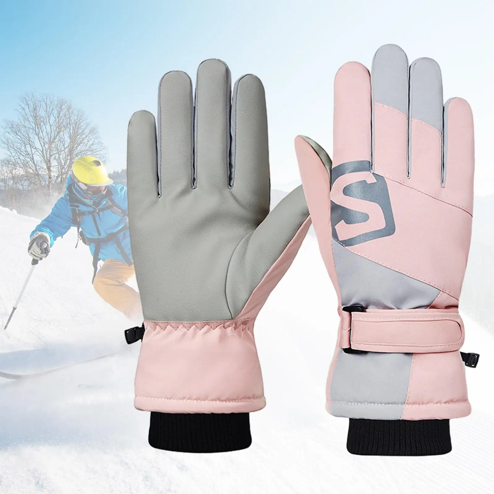 Winter Ski Gloves Touchscreen Mittens Snow Ski Gloves for Snow Skiing Biking